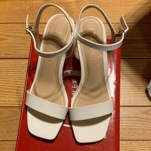 Elegant White Sandals  by Journee size 7